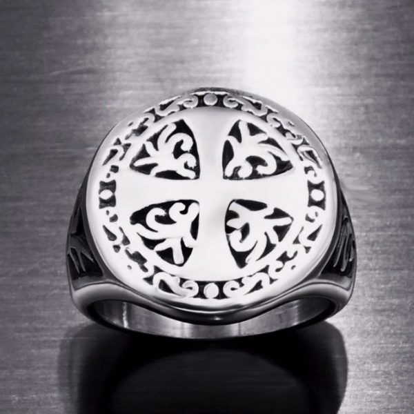 Knights Templar Luck Cross Ring