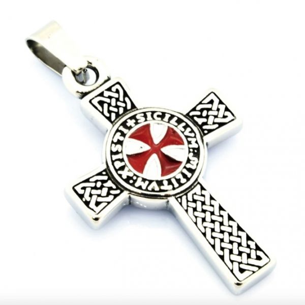 Two Sides Knights Templar Cross Pendant