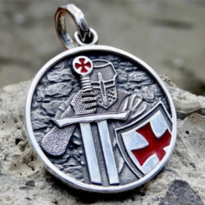 Knights Templar Stainless steel pendant for men