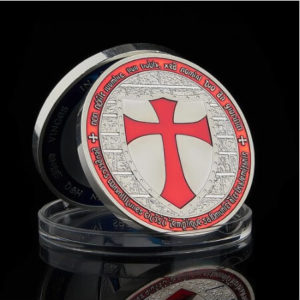 Masonic Red Knights Templar Crusaders Commemorative Coin