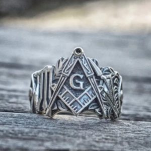 Silver Masonic Ring 1