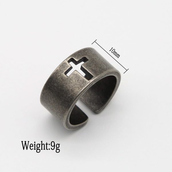 Steel Christian Ring 1