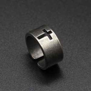 Steel Christian Ring 2
