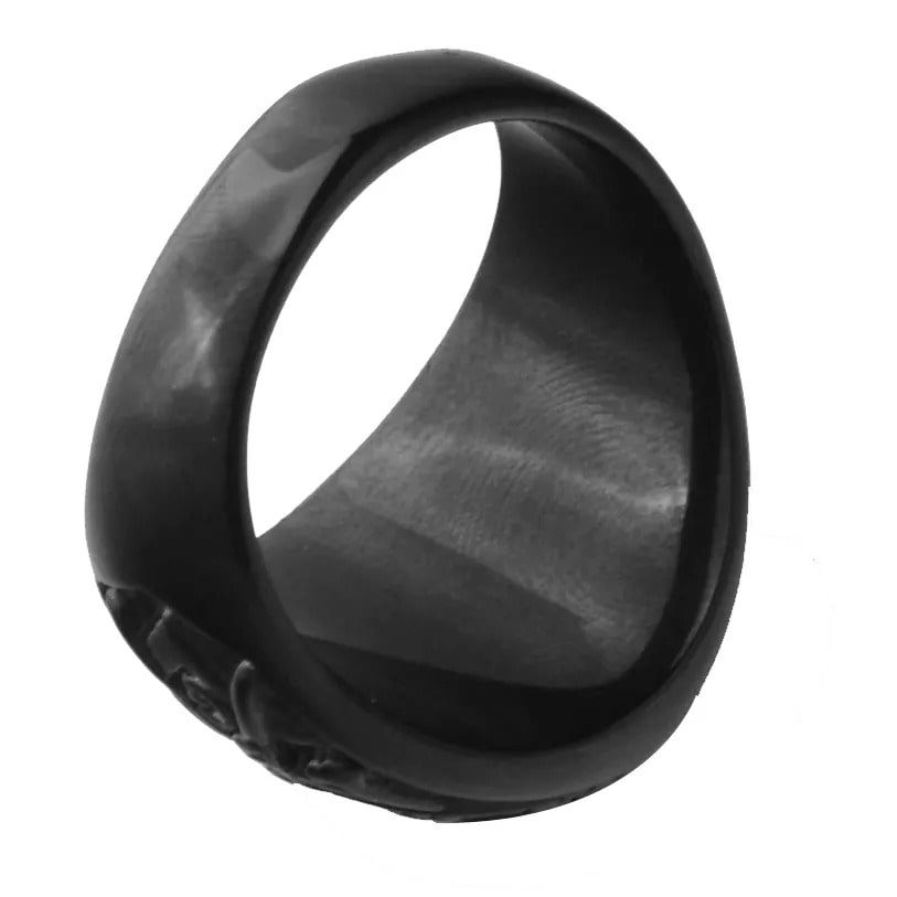 Steel Masonic Ring