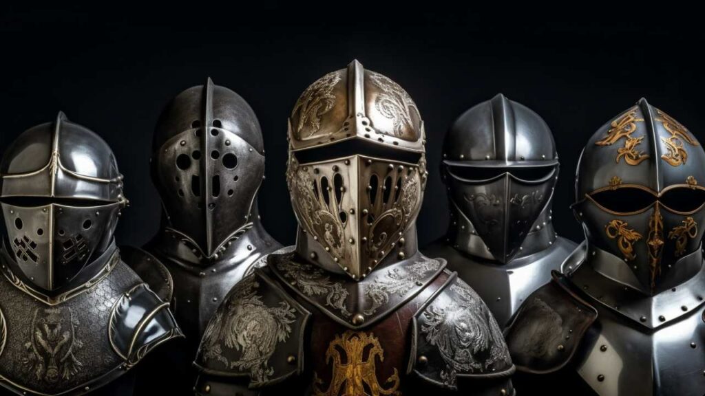 knight's helmets