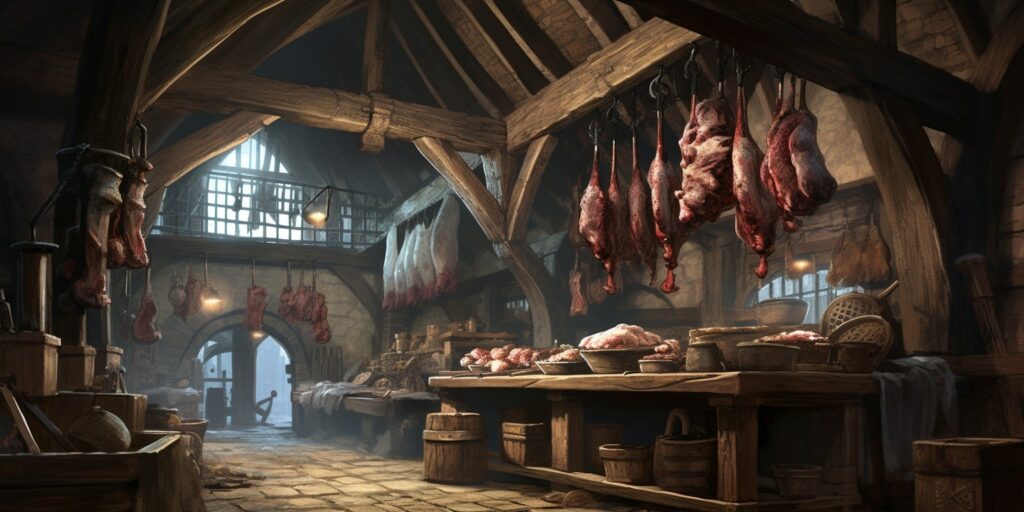 medieval butcher shop