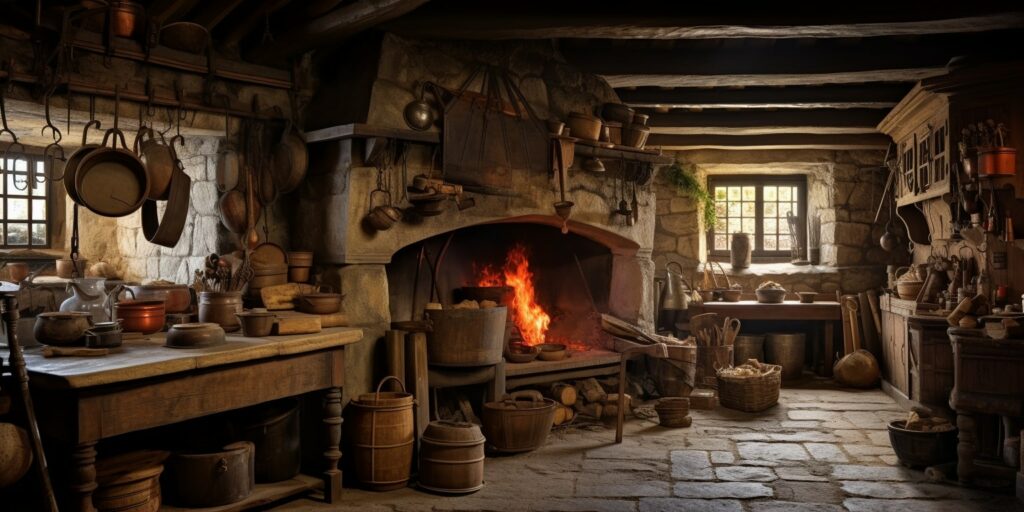 medieval kitchen