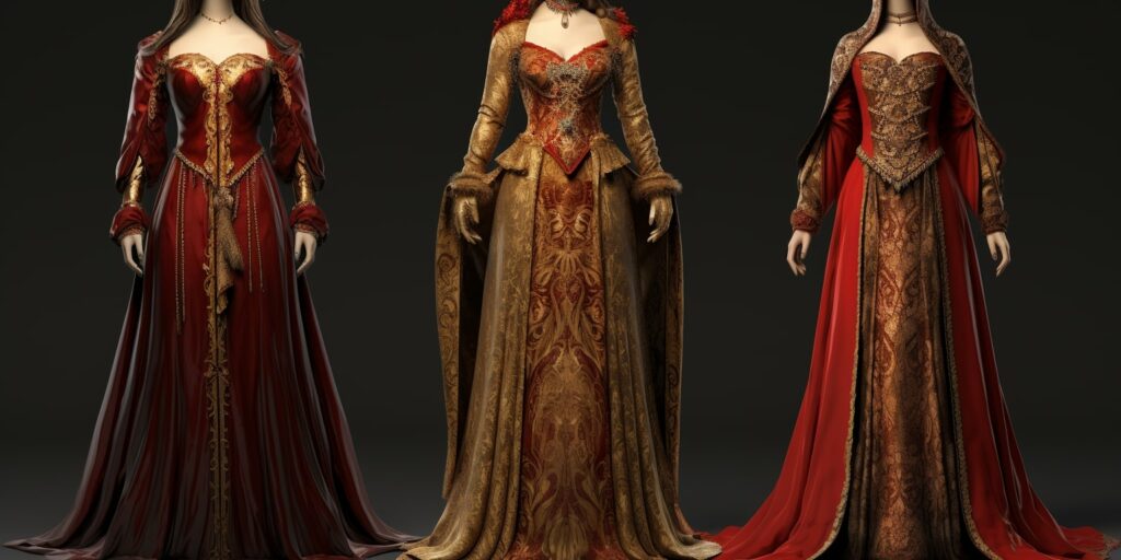 medieval queen clothing