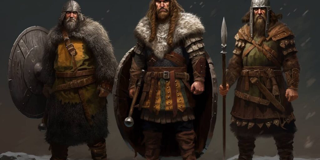 medieval vikings warriors