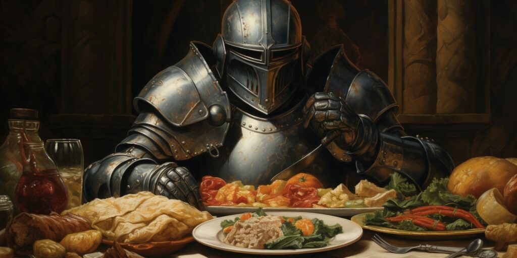 what did knights eat