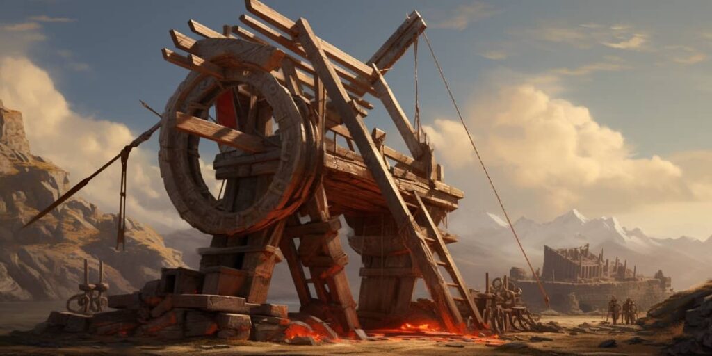 ancient siege weapon for launching stones