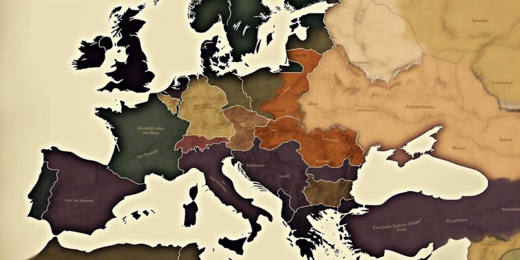 carolingian empire timeline