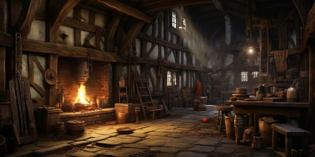 Explore the Medieval Peasant House Interior: A Journey Back in Time