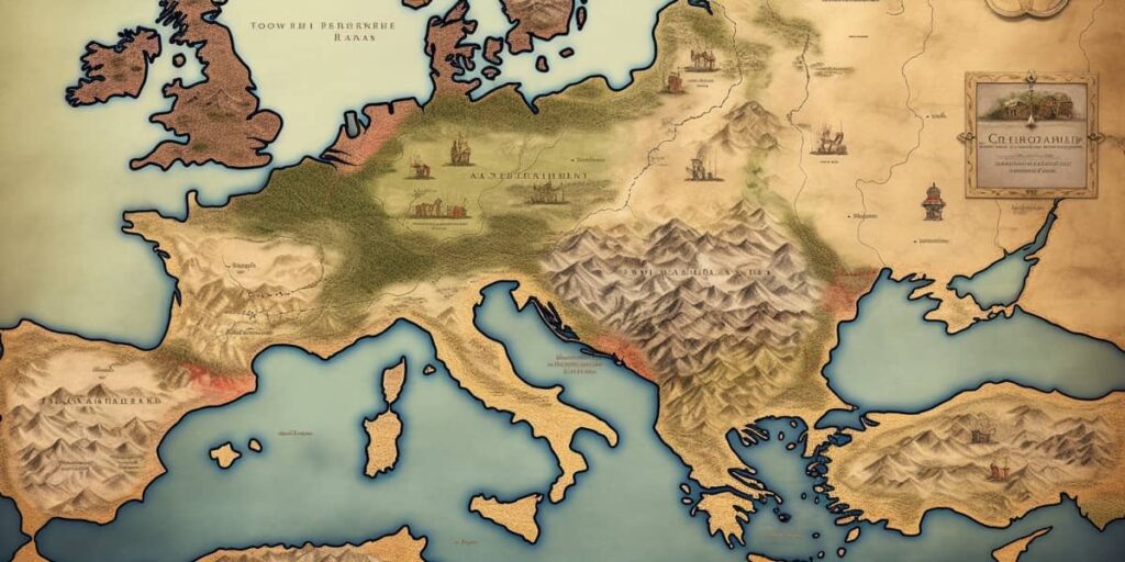 Medieval Italy Map