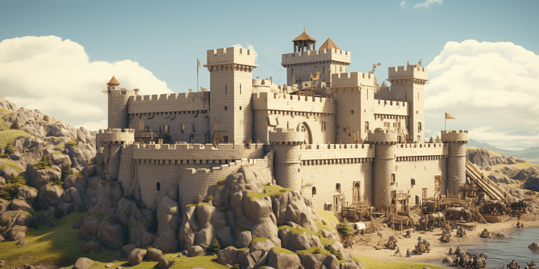 Construct impressive fortresses