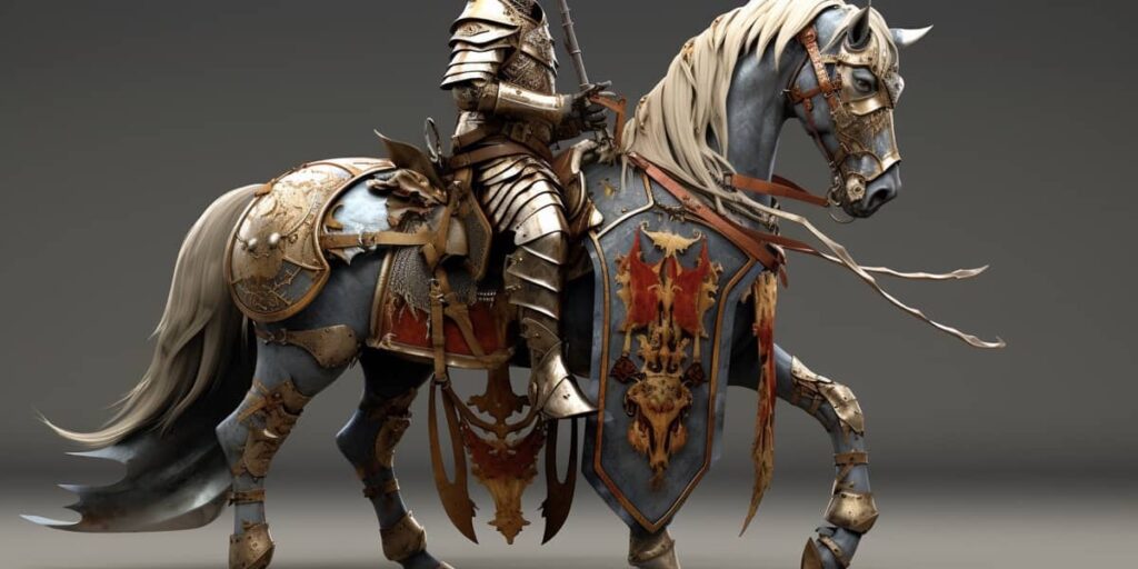 medieval knight horse
