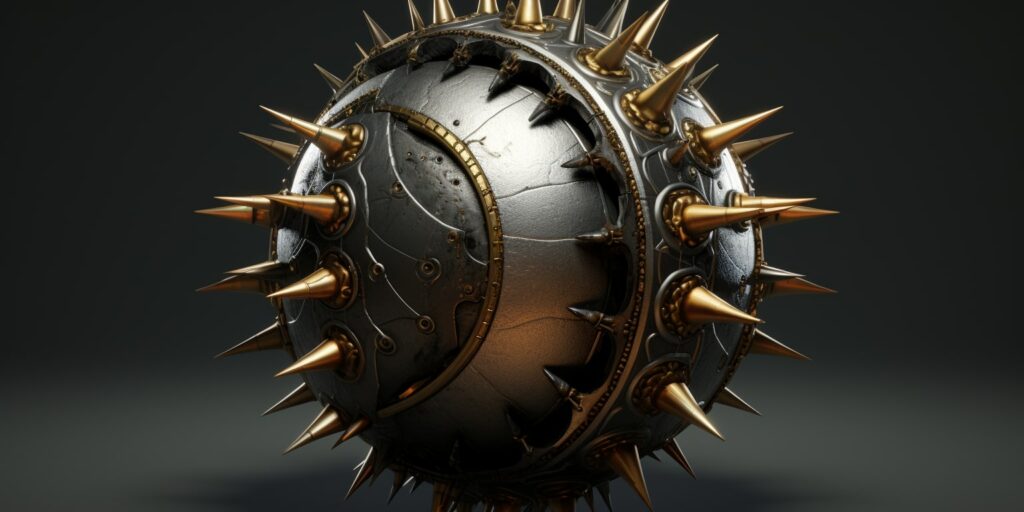 weapon ball with spikes