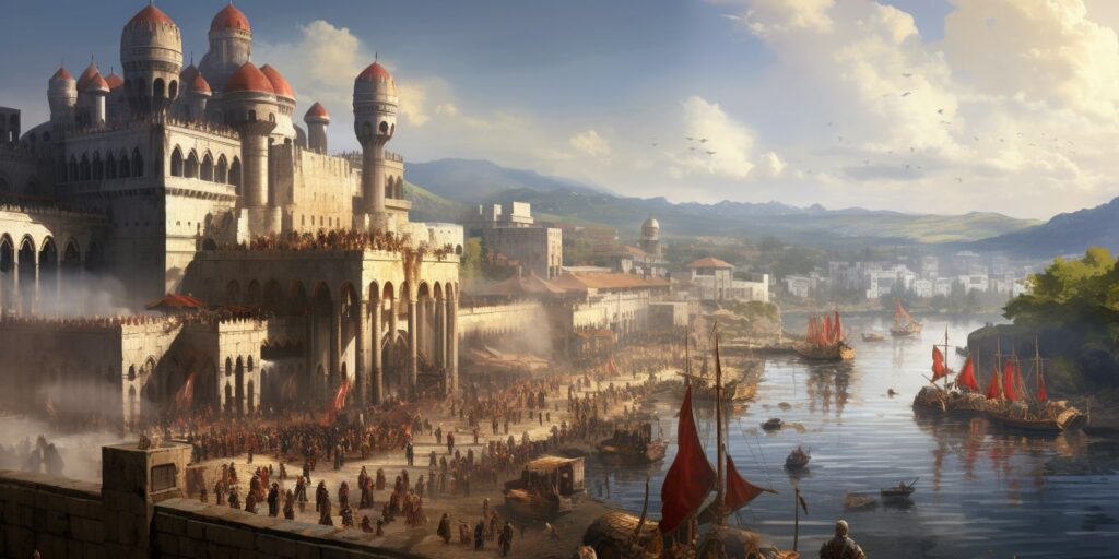 what specific military tactics, units, and weapons were utilized in the siege of constantinople?