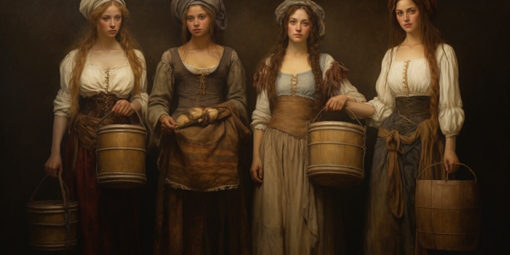 Peasant Girls in Medieval Times