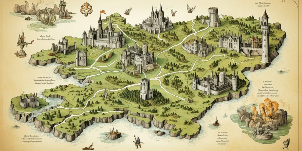 castles of ireland map