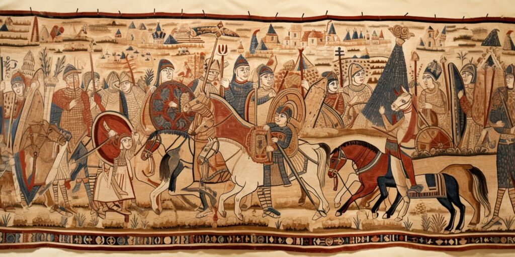 Exploring Key Scenes from the Bayeux Tapestry