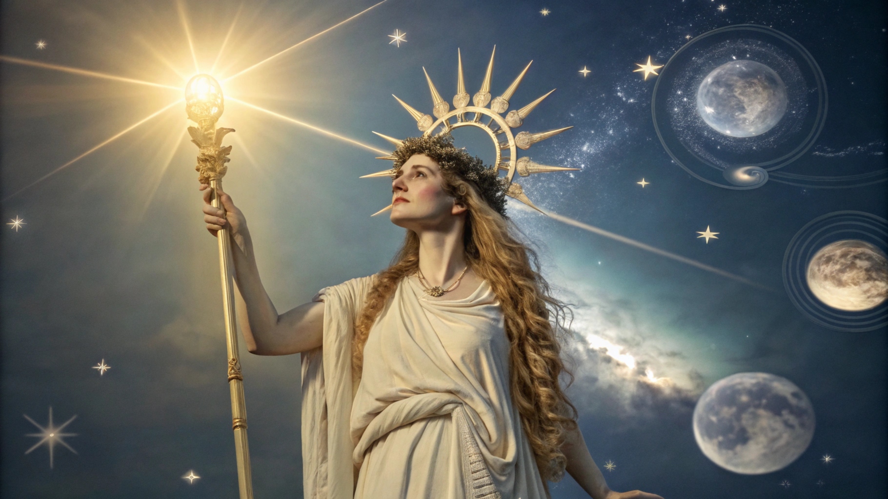 Theia Ancient Greek Goddess of Light & Mother of Sun, Moon, and Dawn